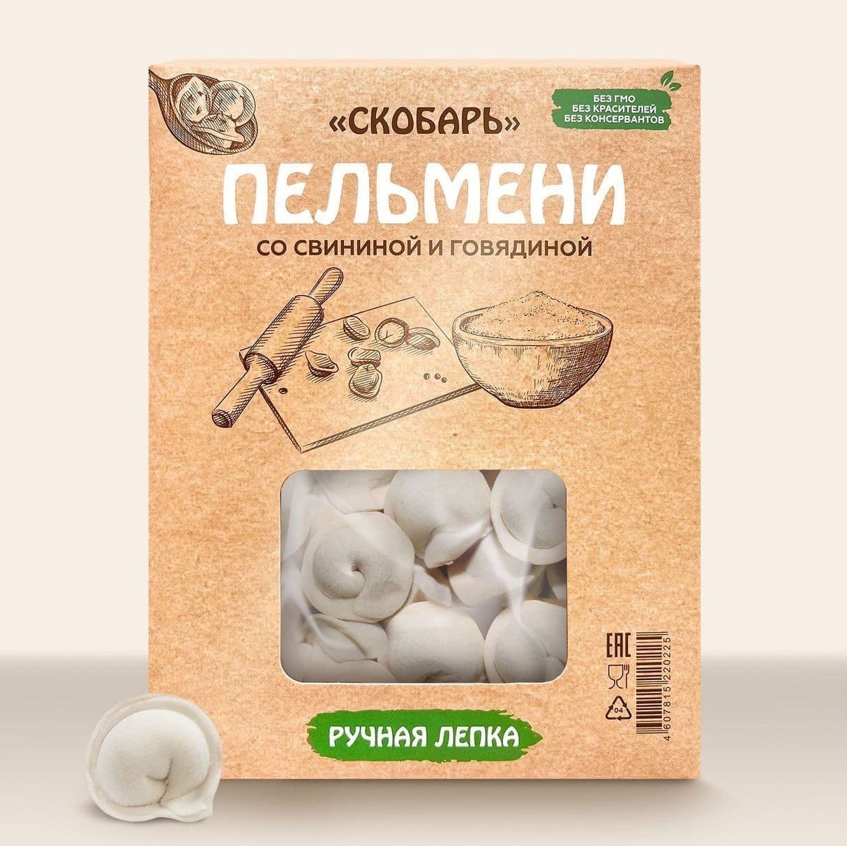 Пельмени из свинины и говядины